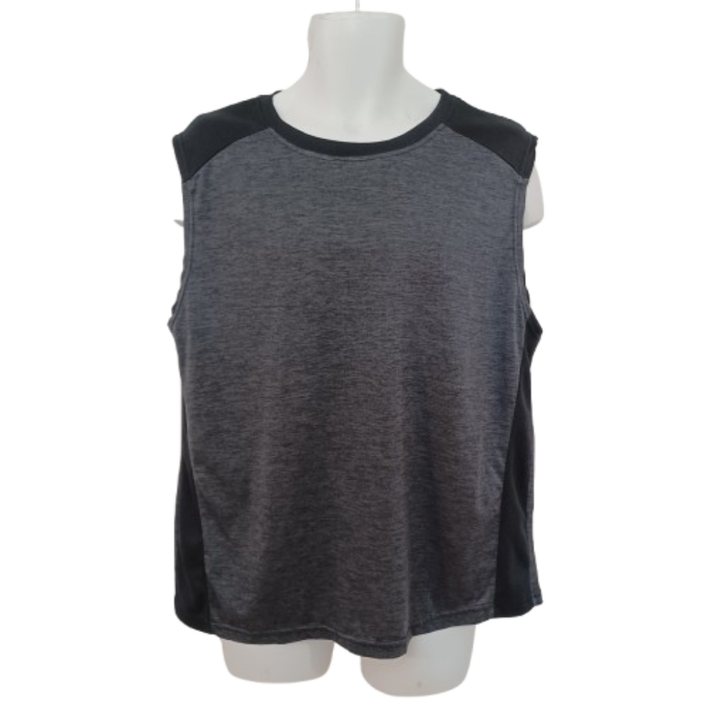 AMERICAN LEGEND OUTFITTERS Gray Black Mens Crew Sport Active Muscle T-Shirt Top
